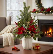 Itens Ramo de pinheiro artificial, ramo decorativo, artificial para decoração de Natal, 65 cm, 3 peças