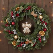 Itens Enfeites de Natal de vidro, laço para pendurar, 10 cm, 2 peças