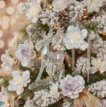 Itens Enfeites de rena em acrílico para árvore de Natal, 14 cm, conjunto com 4 peças.