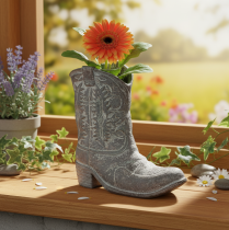 Itens Botas de cowboy decorativas para plantio, 24 cm