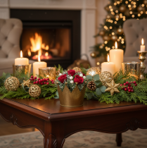Itens Coroa decorativa para decoração de mesa e Natal, 11 cm