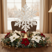 Itens Floco de neve decorativo grande, para pendurar, 30 cm