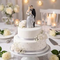Itens Casal de bodas de prata (10 cm)