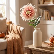 Itens Ramo de flor de crisântemo rosa artificial 64cm