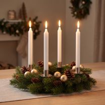 Itens Velas de cera PURA velas em bastão brancas 250/23mm cera natural 4 un