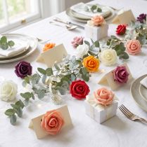 Itens Rosa de espuma Ø3,5cm cores diferentes 48 unidades