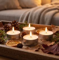 Itens Tealights maxi Ø58mm 16 peças Branco