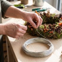 Itens Arame decorativo flexível de alumínio para ideias de artesanato e arranjos florais.