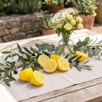 Itens Decorações artificiais de limão amarelo, 18 peças - Metades de limão realistas