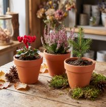 Itens Vaso de barro Ø9cm altura 8cm 10 unidades