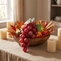 Itens Uva decorativa uvas vermelhas artificiais frutas decorativas 15cm