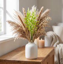 Itens Grama artificial decorativa grama trêmula verde 47 cm pacote de 3 peças