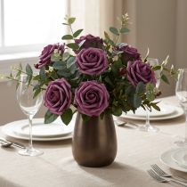 Itens Rosas de espuma Ø7,5cm Malva 18 un