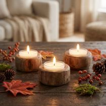 Itens PURE Nature Lights Tealights Cera de colza Ø38mm 40 unidades
