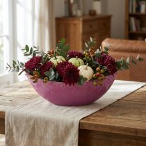 Itens Tigela de plástico rosa, 39 cm x 13 cm, 13 cm de altura.