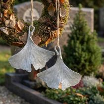 Itens Folha de ginkgo para decoração de sepultura para pendurar 10 cm 3 un