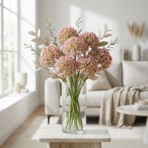 Itens Allium rosa artificial 55cm