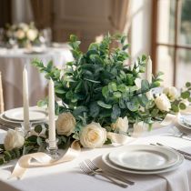 Itens Decoração de casamento de eucalipto artificial ramos de eucalipto verde Alt.26cm