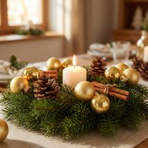 Itens Mini bolas de Natal vidro dourado Ø2,5cm 22 peças