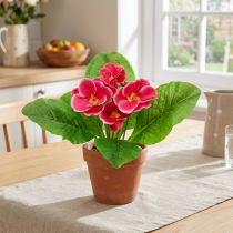 Itens Prímulas flores artificiais Prímula Rosa A25cm