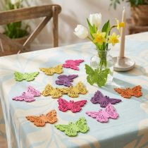 Itens Decoração dispersa borboleta decoração de mesa de madeira primavera 4×3cm 72 un