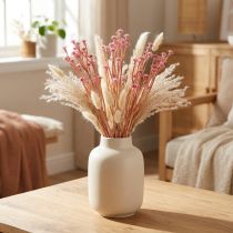 Itens Curry Herb Immortelle Artificial Rosa L28cm 12 un 1 cacho
