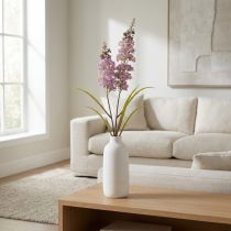 Itens Flor artificial de delfínio para decoração de casa moderna, 100 cm