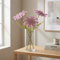 Itens Flor de endro artificial de seda para decoração de interiores moderna, 70 cm