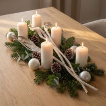 Itens Natraj Antler Wood Mix Branco Lavado 10 un