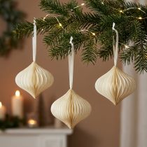 Itens Bolas de favo de mel bolas de favo de mel cebola ouro branco Ø8cm 4 un