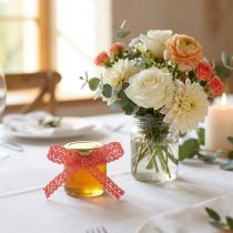 Itens Fita decorativa coral com borda de renda Fita decorativa de renda W12mm L20m