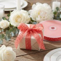 Itens Fita decorativa de renda Coral W16mm L20m
