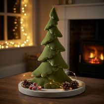 Itens Árvore de Natal artificial verde abeto flocado 45cm