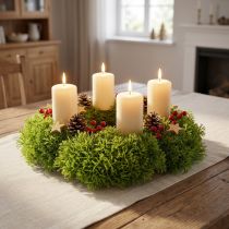 Itens Musgo decorativo verde artificial – almofada musgo 10/12/14cm 3 un