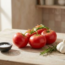 Itens Tomates artificiais tomates decorativos em videira vermelhos Ø6cm 5 un