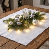 Itens Manta de neve decoração neve em decoração branca de inverno 240×90cm