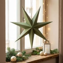 Itens Estrela de Natal Decorativa em Papel Juta Verde 60cm para Janela