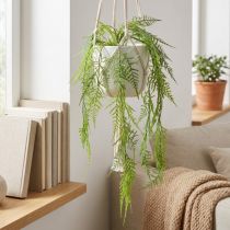 Itens Aspargo artificial para pendurar, ideal para decoração de casa com pouca manutenção, 75 cm
