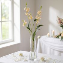 Itens Lírio artificial com haste longa, flor artificial, decoração para quarto de casamento, 110 cm, 2 peças