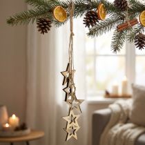 Itens Cabide decorativo para árvore estrela 50cm natural 1ud