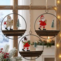 Itens Pingente de Natal Papai Noel boneco de neve Ø12cm 3uds