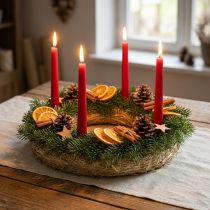 Itens Base para coroa de palha, 35 cm, conjunto de 2, coroa de porta, coroa do Advento