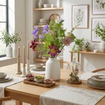 Itens Buquê de flores artificiais com flores coloridas, artisticamente arranjadas para uma decoração elegante, 60 cm