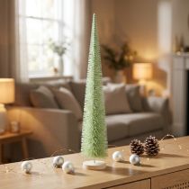 Itens Árvore de Natal artificial, árvore decorativa sobre base de madeira, 60 cm
