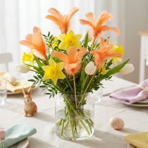 Itens Penas decorativas penas de pássaro laranja em palito 36 cm 12 unidades