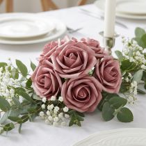 Itens Rosa de espuma Ø7,5cm rosa velho 18 unidades