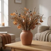Itens Arbusto de Grama Marrom Decoração Seca Artificial Decoração de Outono 48cm