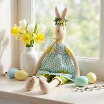 Itens Coelho de Páscoa de pelúcia, coelho de Páscoa com roupinhas, coelhinha H43cm