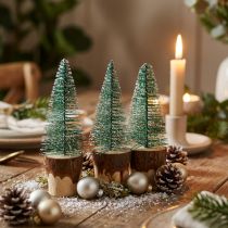 Itens Decoração de natal árvore de natal neve 10cm 8uds