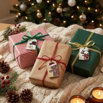 Itens Etiquetas de Natal Etiquetas para presentes Natal 6 cm 6 unidades